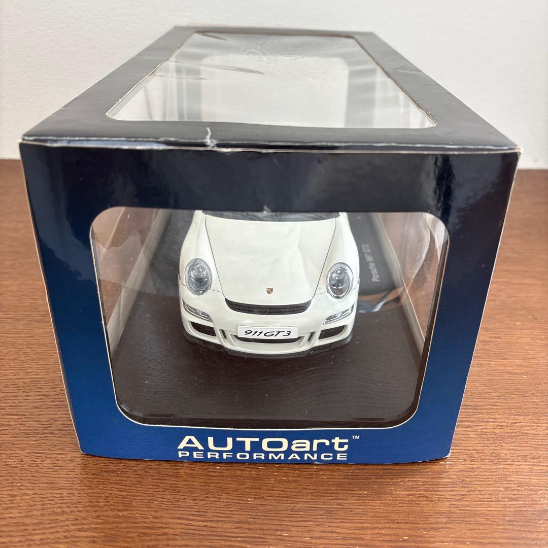 オートアート　ポルシェ　911 997 GT3 ホワイト　1/18 ミニカー