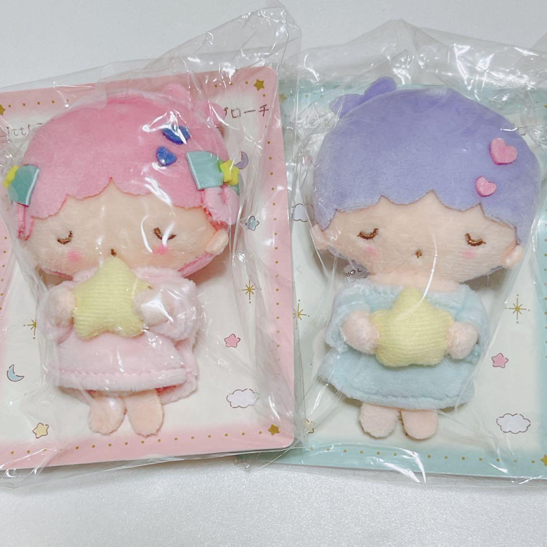 サンリオ キキララ ブローチ フレームデザイン リトルツインスターズ マスコット