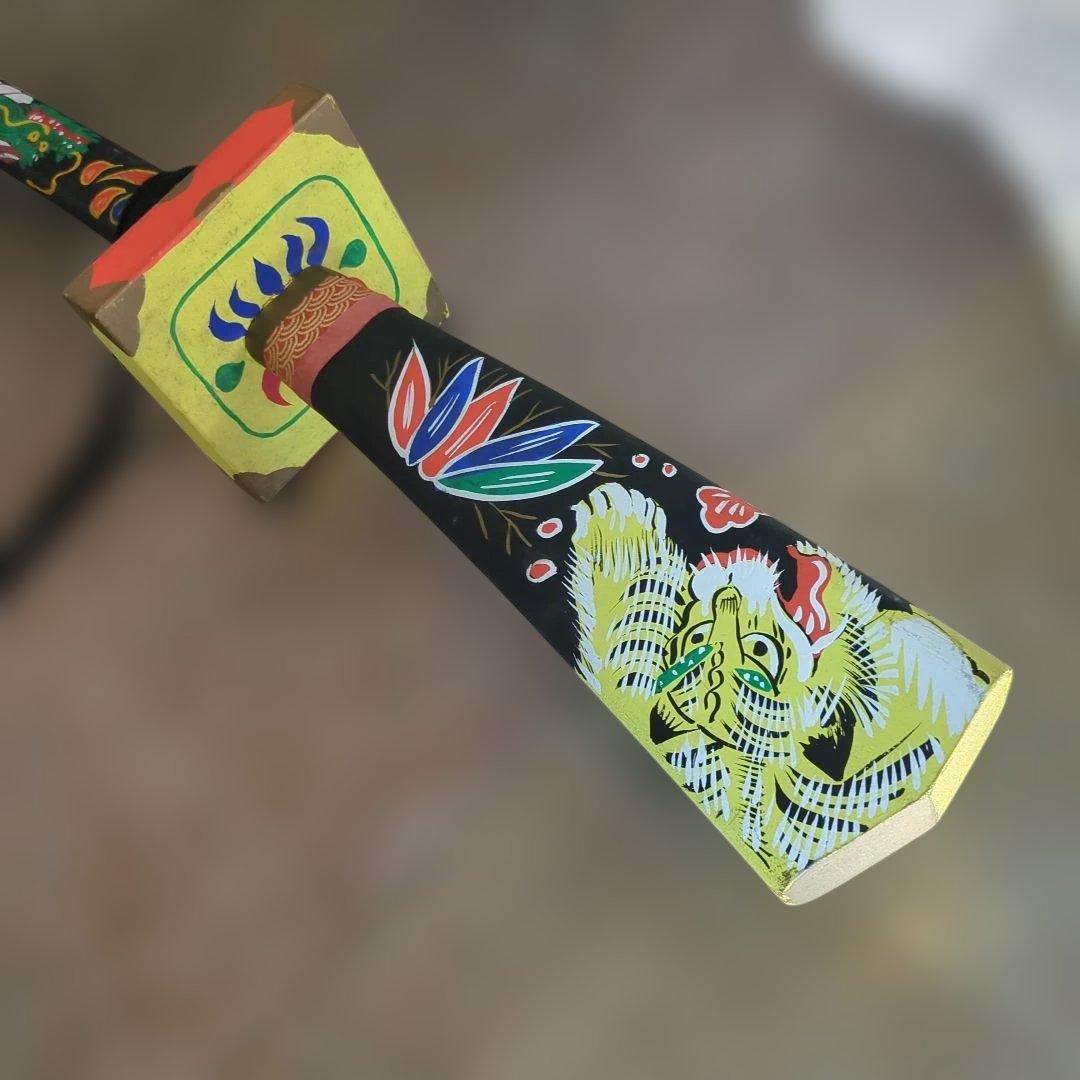 レトロ　民芸　菖蒲太刀　飾り木製　端午の節句　縁起物　刀　太刀