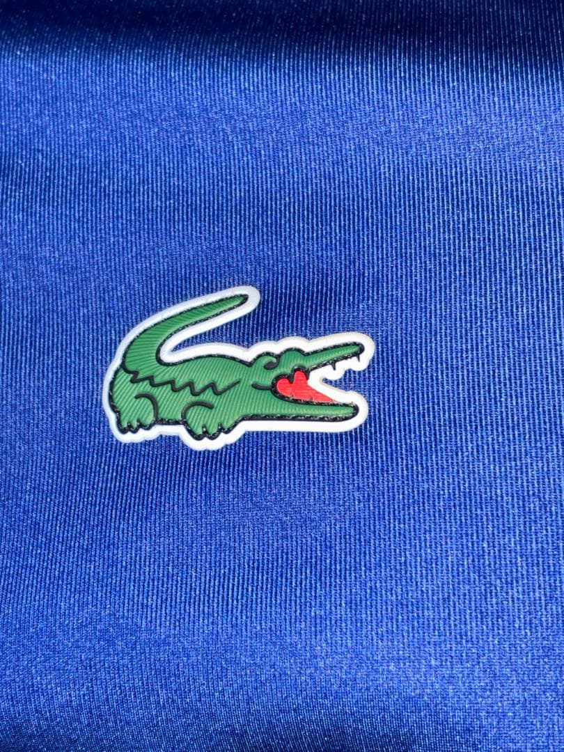 美品 ラコステ ジョコビッチ ポロシャツ ゲームシャツ テニス Mサイズ相当 青