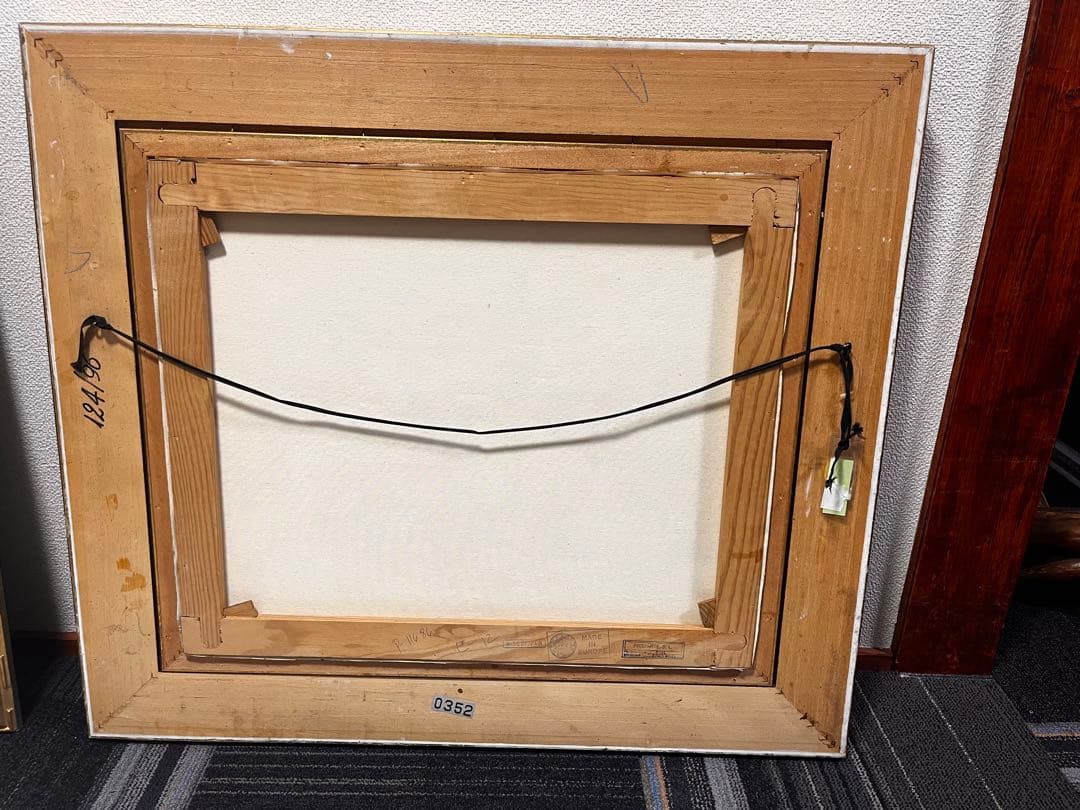 果物と花の静物画 油彩画　油絵