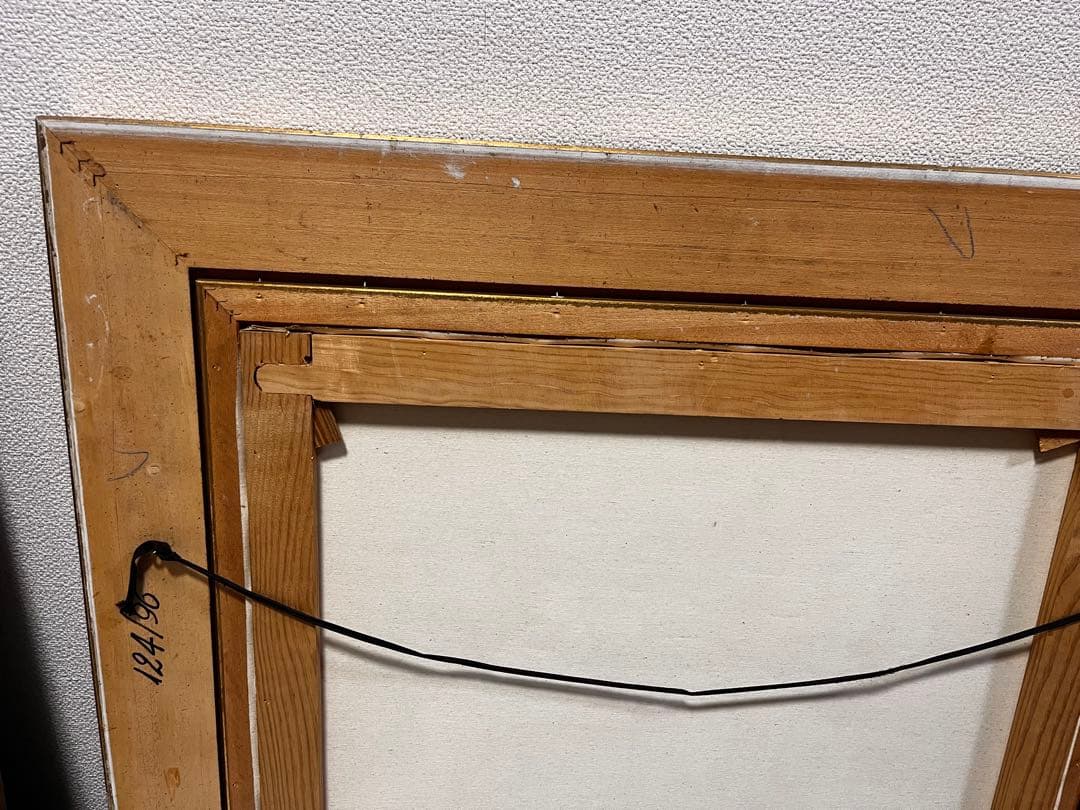 果物と花の静物画 油彩画　油絵