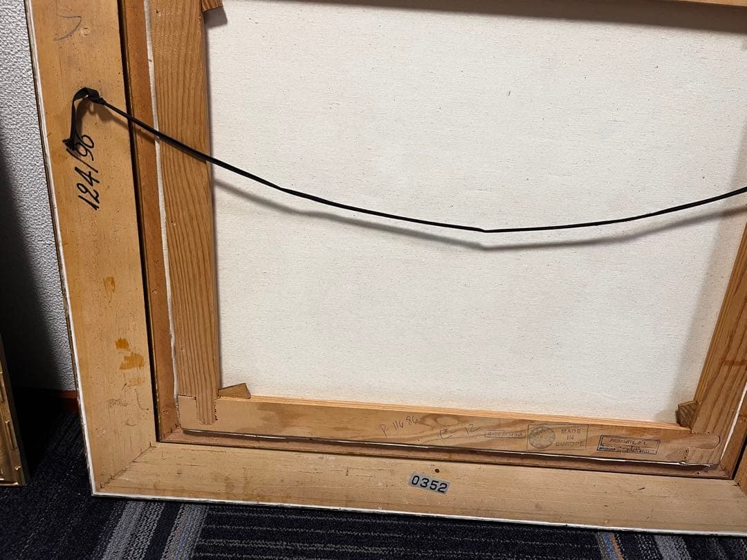 果物と花の静物画 油彩画　油絵