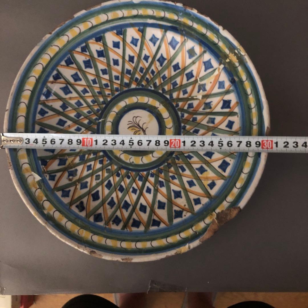 スペイン骨董　アンティーク　絵皿