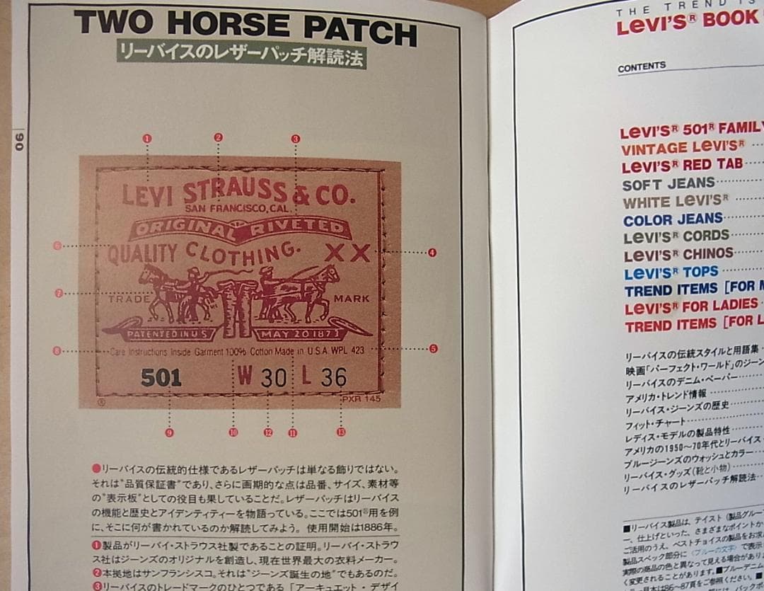 【パンフレット】Levi's 「BOOK PRODUCT CATALOG 18」