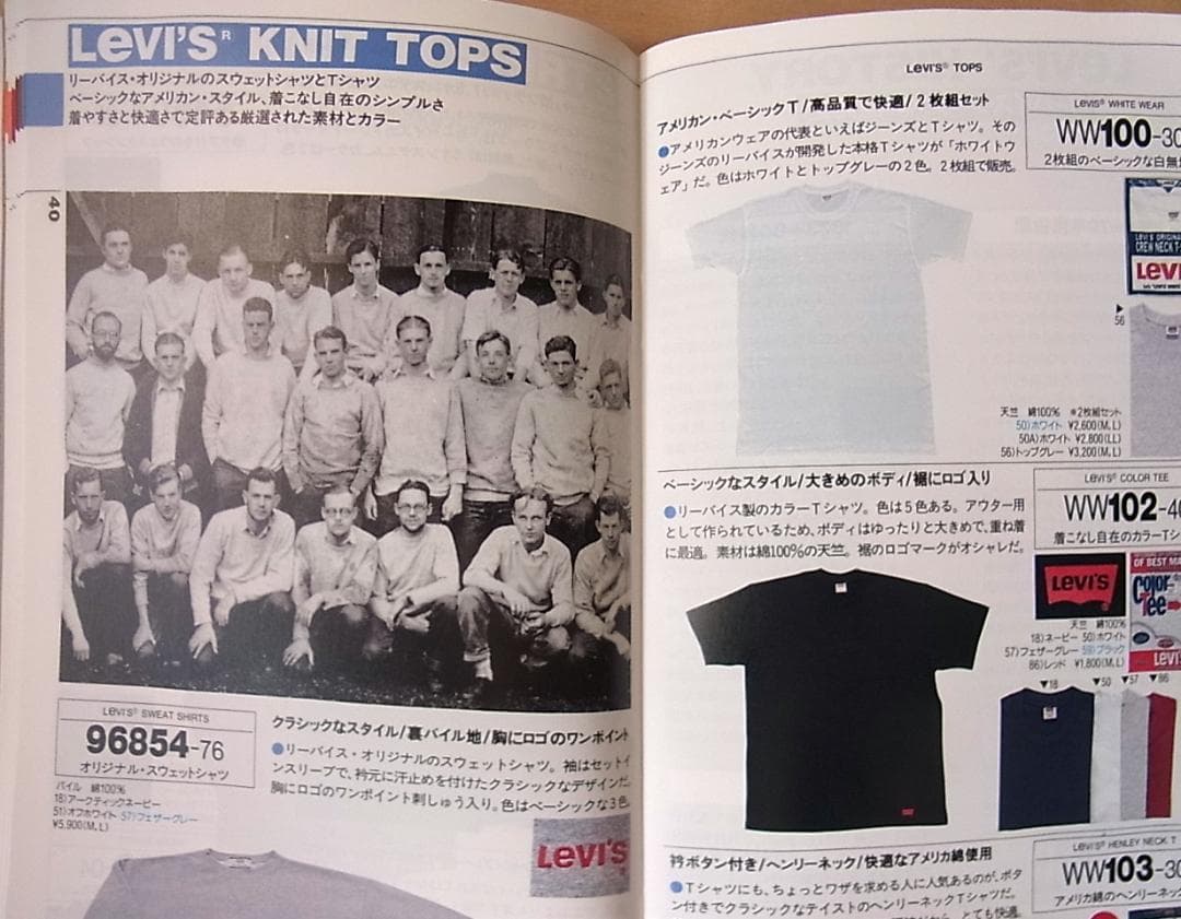【パンフレット】Levi's 「BOOK PRODUCT CATALOG 18」