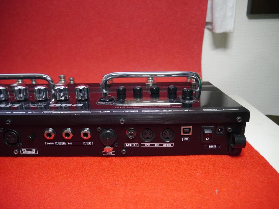 【中古】LINE6 POD X3 LIVEギターエフェクター 純正電源アダプタ付