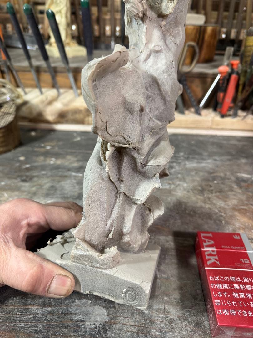 【廉価版】サモトラケのニケ 未仕上げ品 h35× w20×22約1.5kg