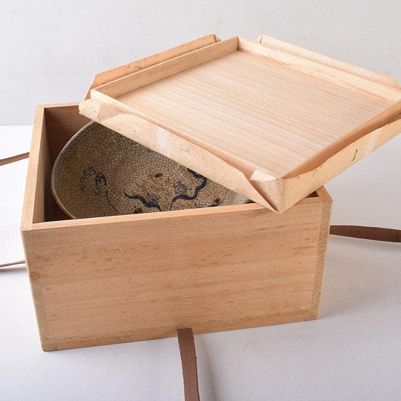 茶道具　瀬戸焼　古瀬戸　染付鳳凰文　平茶碗　鉢　C　R8598H