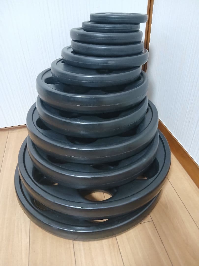 IVANKOイヴァンコ オリンピックプレートセット計107.5kg 穴径50mm