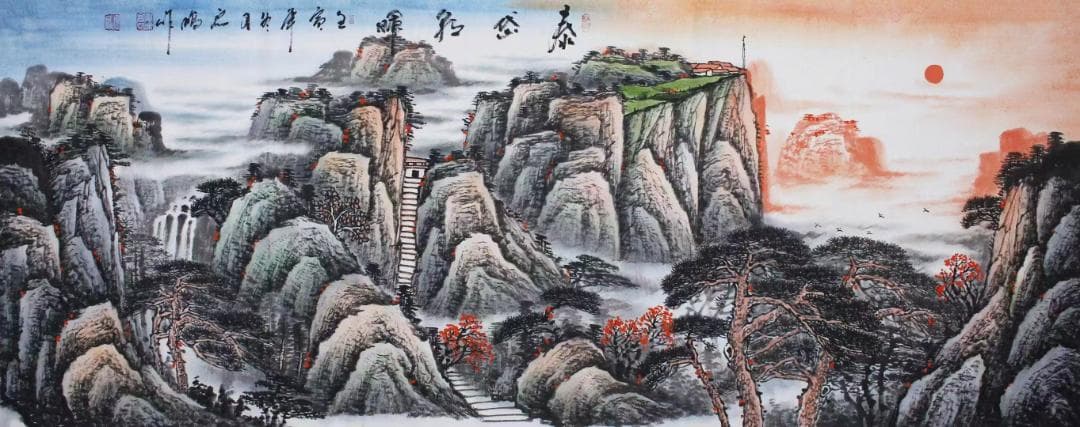 高雲鵬、本物です。国家一級美術師。