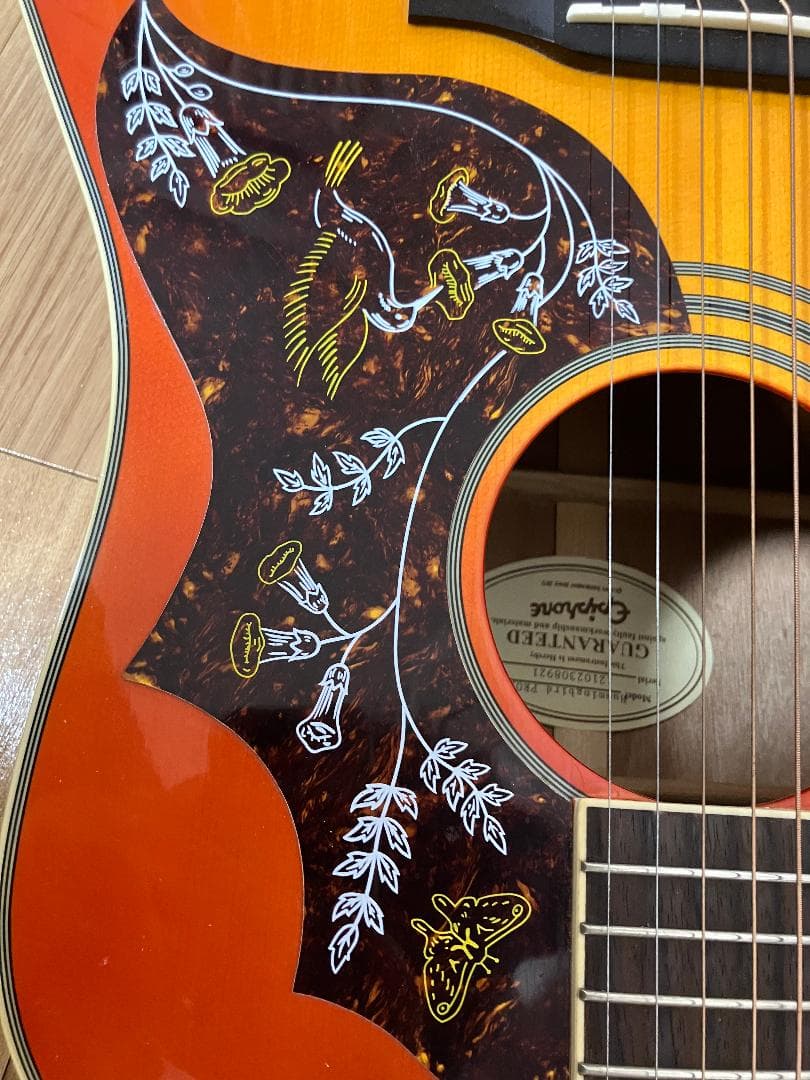 Epiphone Hummingbird PRO エレアコ チューナー/ケース