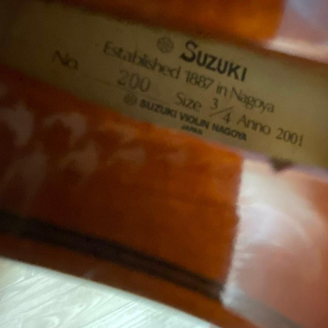 【弦新品】スズキ No.200 3/4 2001年製 バイオリン ヴァイオリン