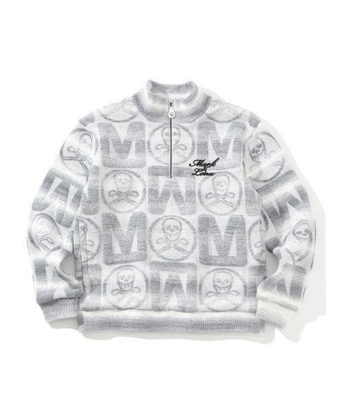 マークアンドロナ MARK&LONA ハーフジップ防風裏地ニットキムタク着用