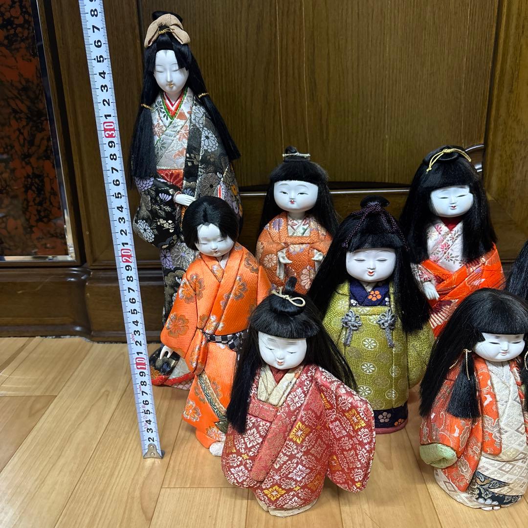 木目込人形　まとめ売り　8体