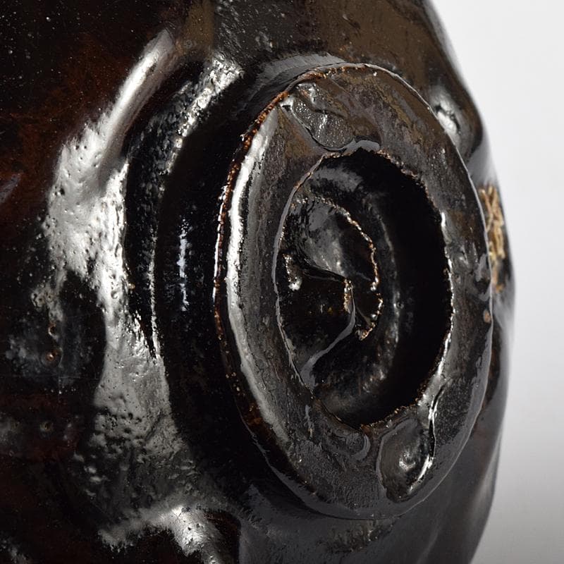 茶道具　楽吉左衛門　黒楽茶碗　共箱　M　R8140