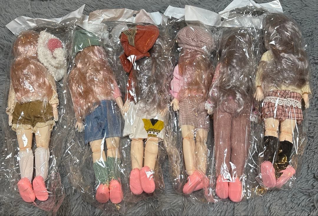 人形 関節可動式 全６種