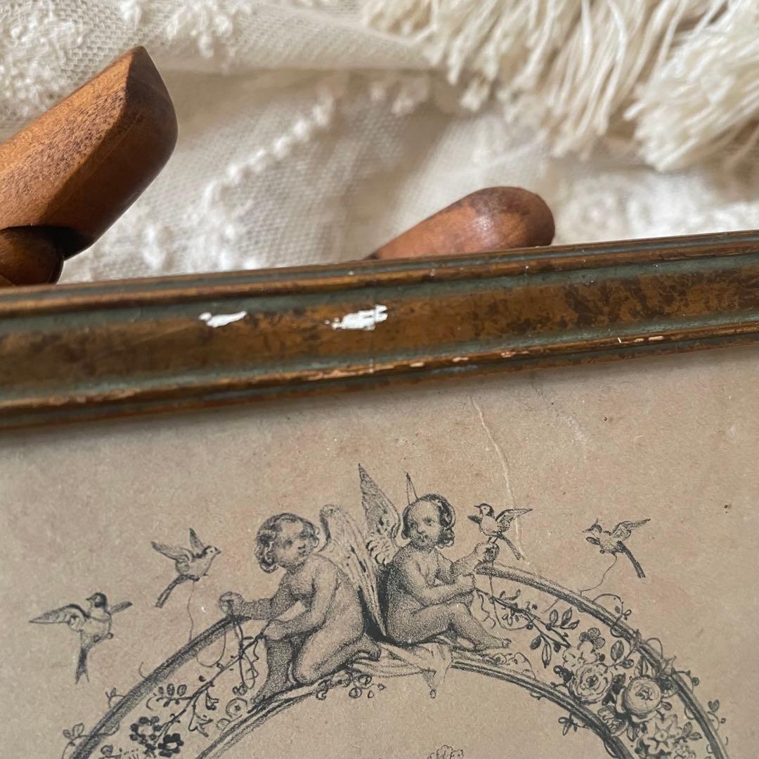 アンティーク女性の肖像画フレーム