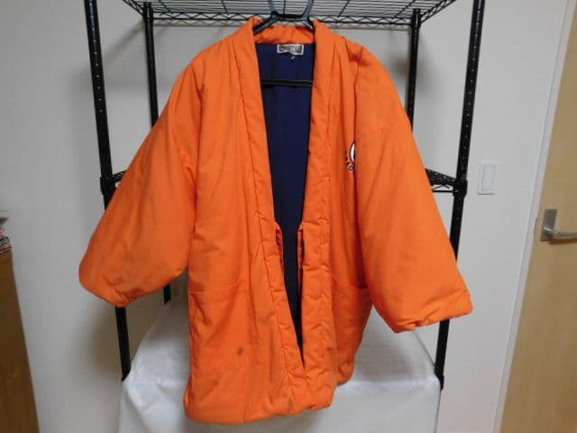 最終価格　はんてん　オレンジアウターLサイズ　生地厚手で温かい　ドラゴンボールZ