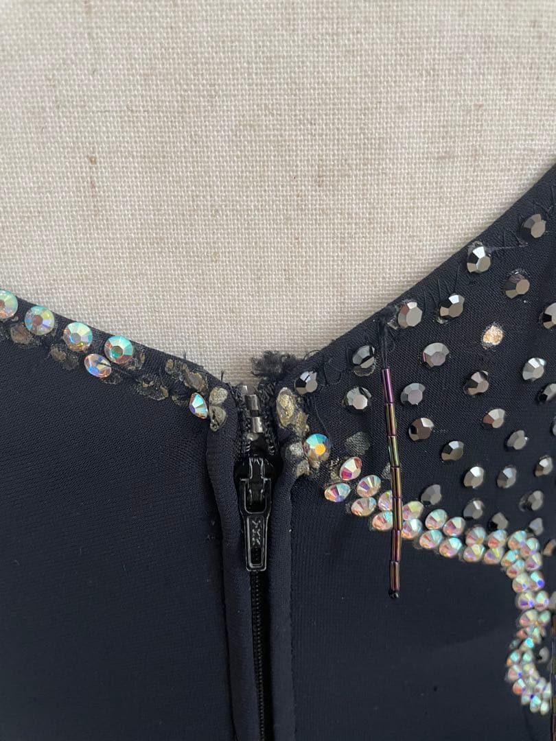 社交ダンス ⭐️ラテンドレス 黒