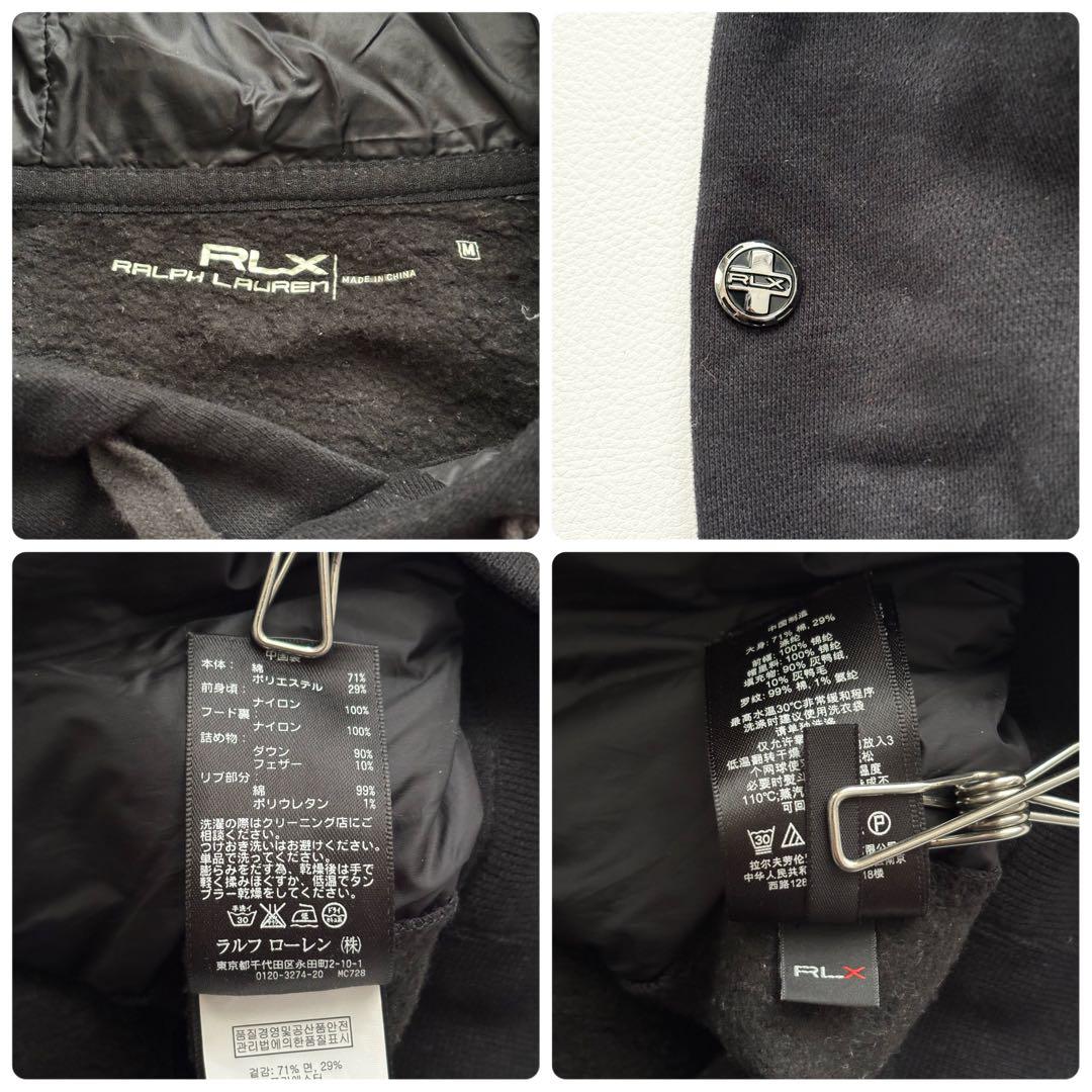 02417 RLX ゴルフ　ハイブリッドダウンパーカー　ブラック　M