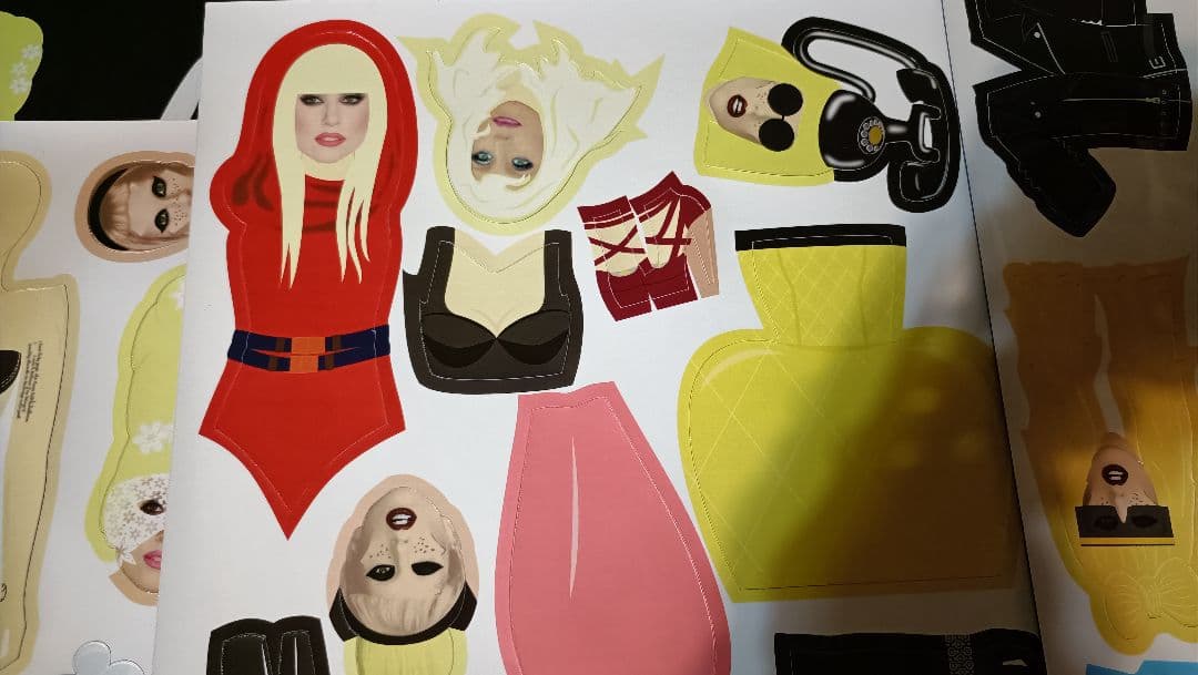 激レア★レディガガ　バーニーズ・ニューヨーク　DRESS-UP SETステッカー