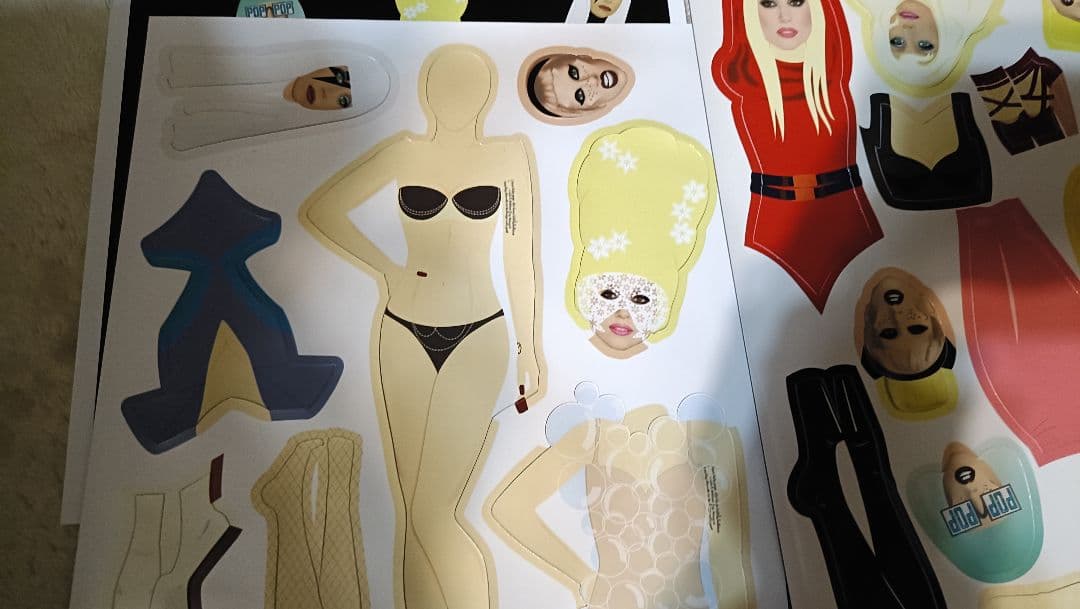 激レア★レディガガ　バーニーズ・ニューヨーク　DRESS-UP SETステッカー