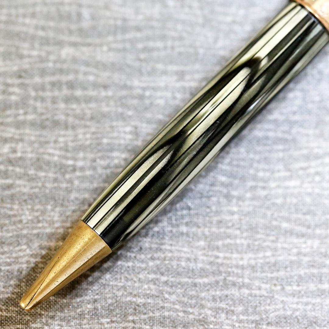 【レア】モンブラン シャープペン ６７２ ＰＩＸ グリーンストライプ