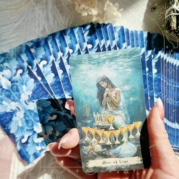 【正規品タロットカード】繊細な美麗イラスト✨マーメイドや海の精霊たちのタロット