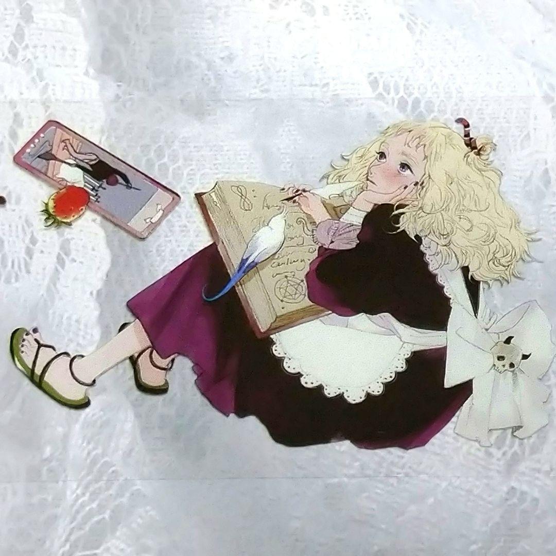 J651＃茜茜(PET)talkness切り売り海外人物マステ女の子