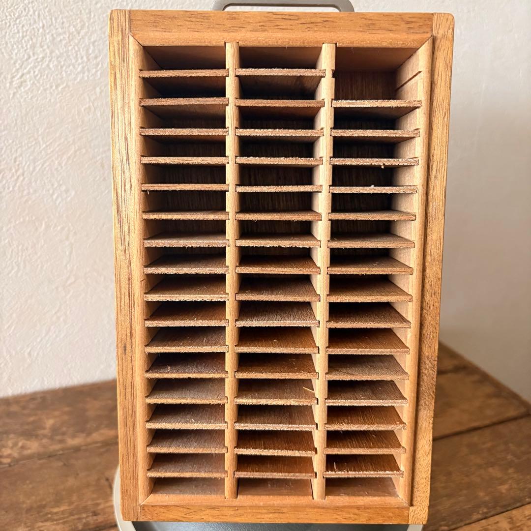 レトロ　トナカイ印　印鑑タワー　回転式ゴム印ケース　古道具 ショーケース　昭和