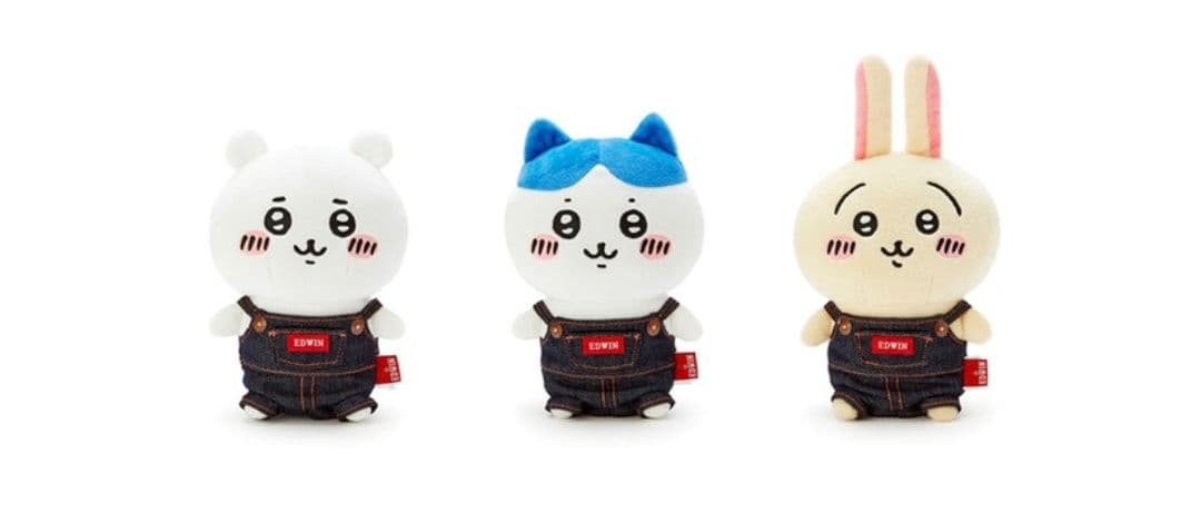 新品タグ付きレア正規品　限定　 EDWIN × ちいかわ　ぬいぐるみ
