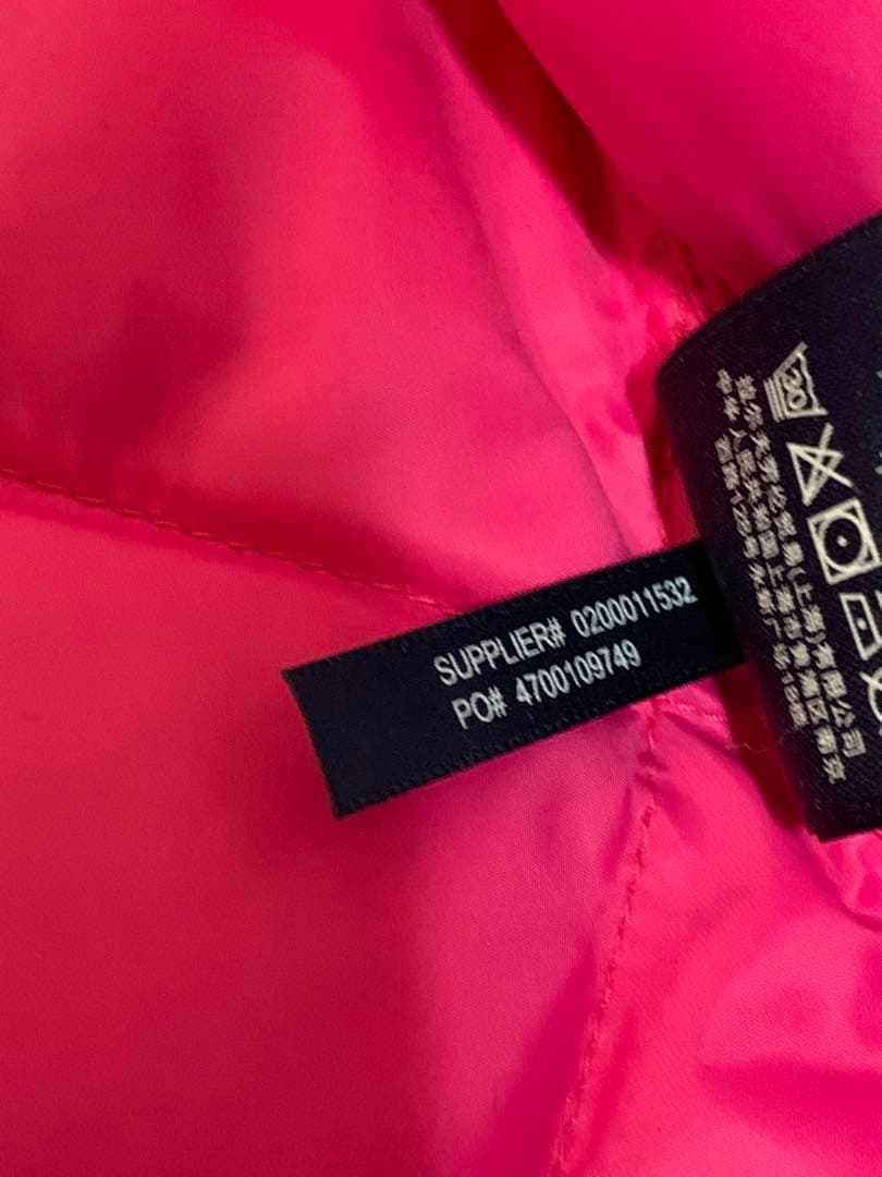 RALPH LAUREN SPORT ピンク ダウンベスト レディース