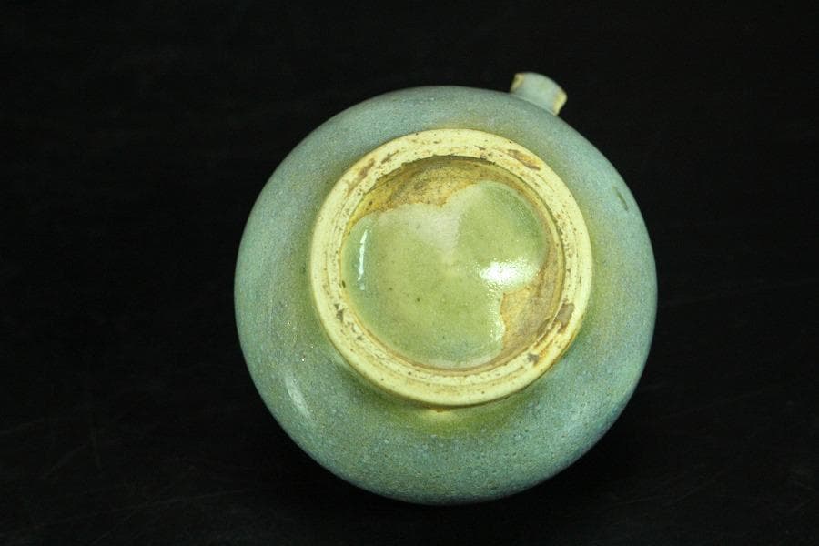 中国美術 鈞窯 鳥餌器 φ6cm 希少 文房具筆洗伝来(K-YC352)
