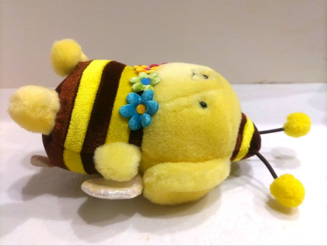 サンリオ ポムポムプリン ぬいぐるみ ミツバチ はち 蜂 プリン 当時物 レトロ