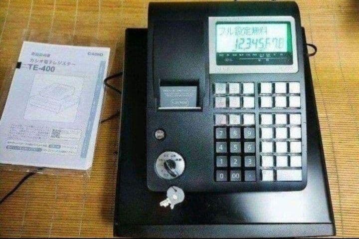 カシオレジスター　TE-400　フル設定無料　PC連携売上管理　0808400