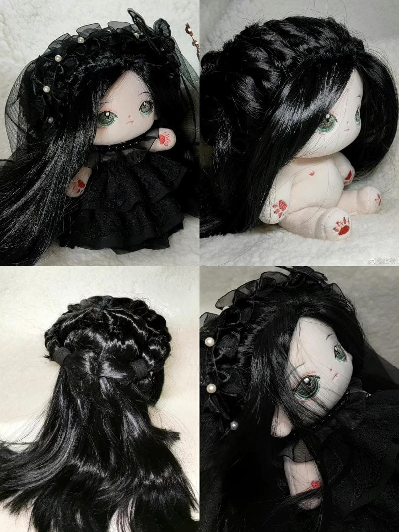 kiki中韓ぬいウィッグ　着せ替えぬいぐるみ　「ヘアアレンジ」参考説明