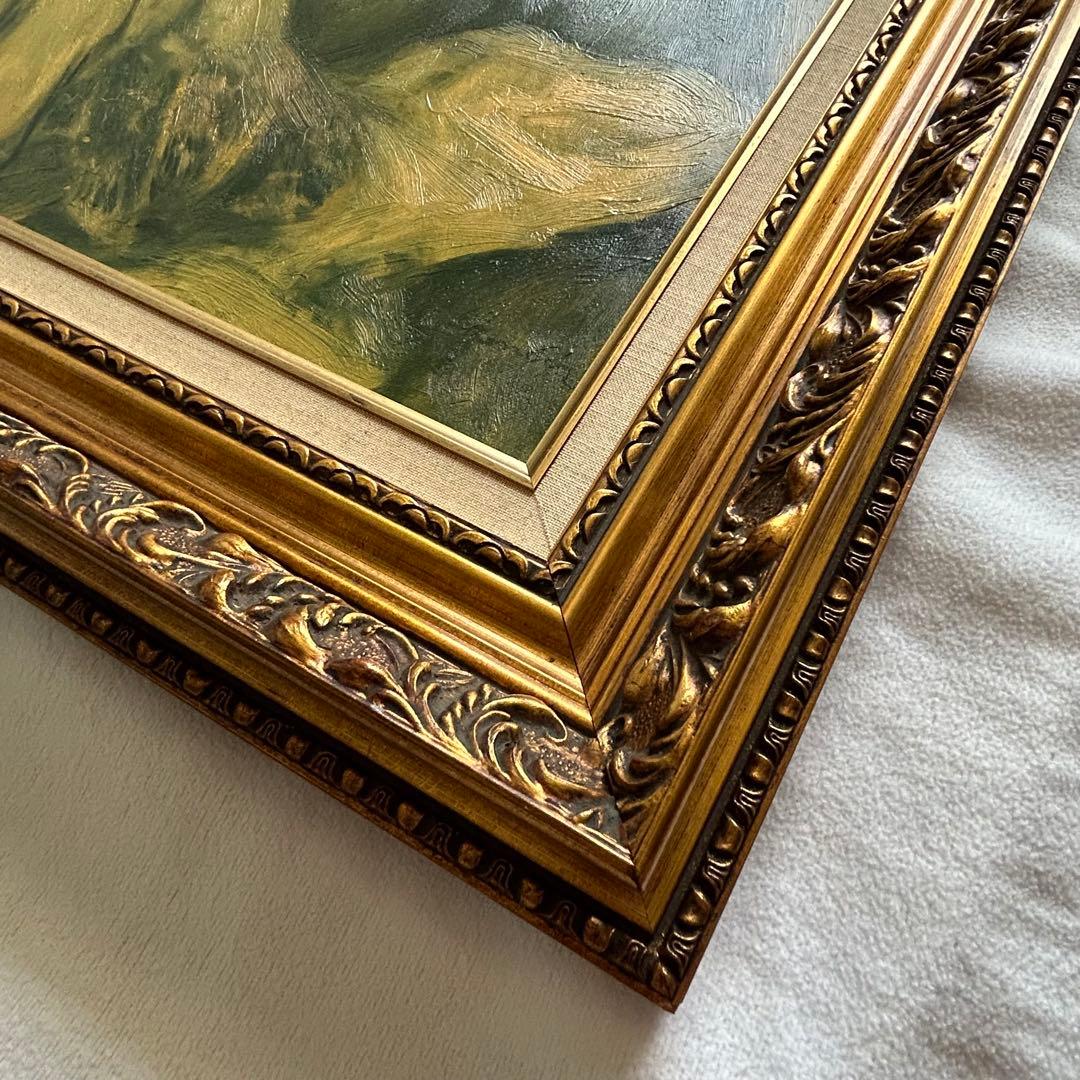 ピエール　オーギュスト・ルノワール 眠る裸婦 絵画 額縁