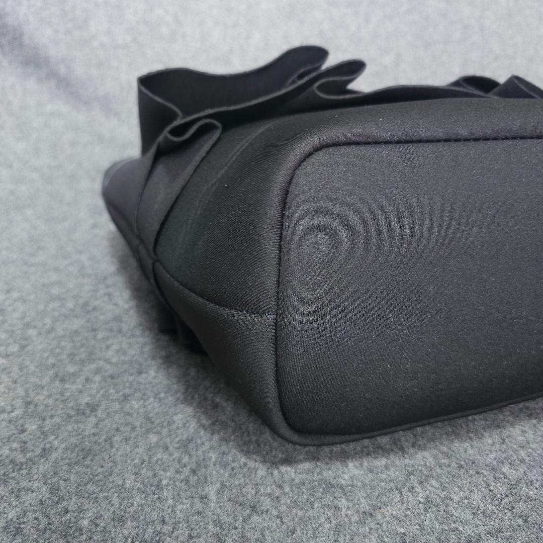 【ランバンスポール】人気刻印ロゴ×段切りかえフリルデザイン ゴルフカートバッグ黒