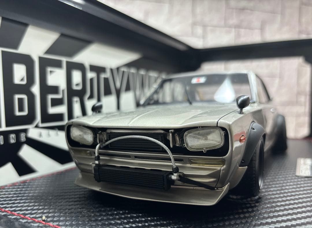 Ma-got！1/18シャコタン⭐︎ブギ　ハジメのソアラ & LBハコスカ