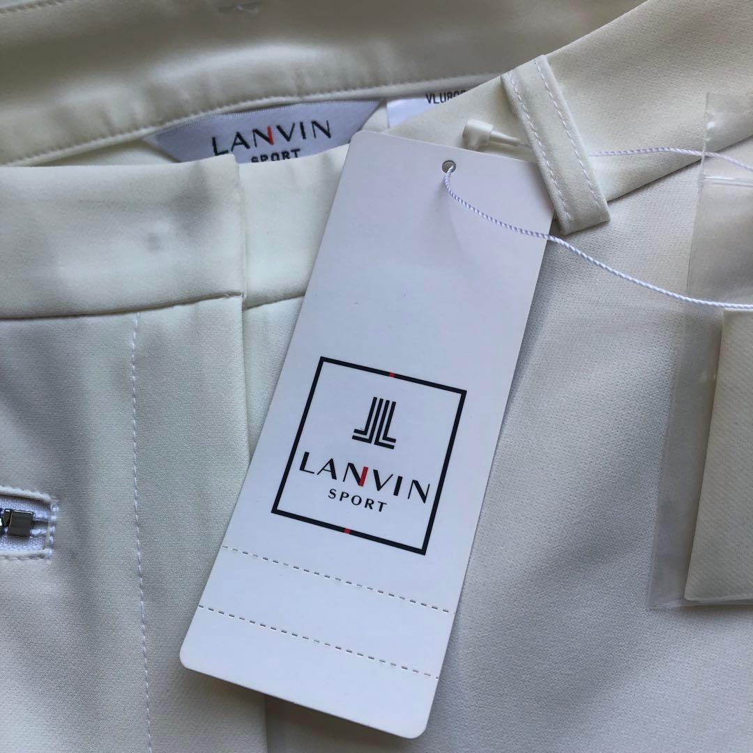 ランバンスポール　新品タグ付　ホワイト　スリムフィット　ゴルフパンツ　ローライズ