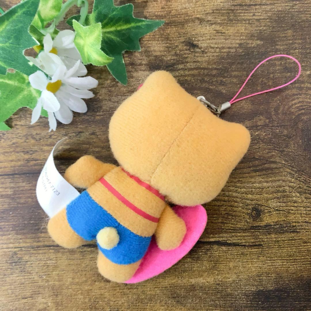 激レア★ 日焼けキティ　ハワイ　サーフィン　ミニマスコット　ストラップ　入手困難