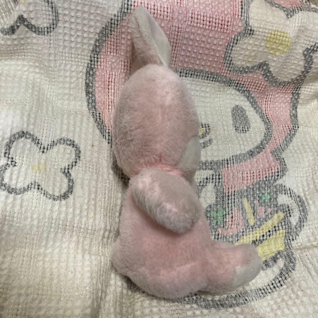 昭和レトロ　ヴィンテージ 吉徳　うさぎ　クリーミー　ぬいぐるみ　中古品　難あり