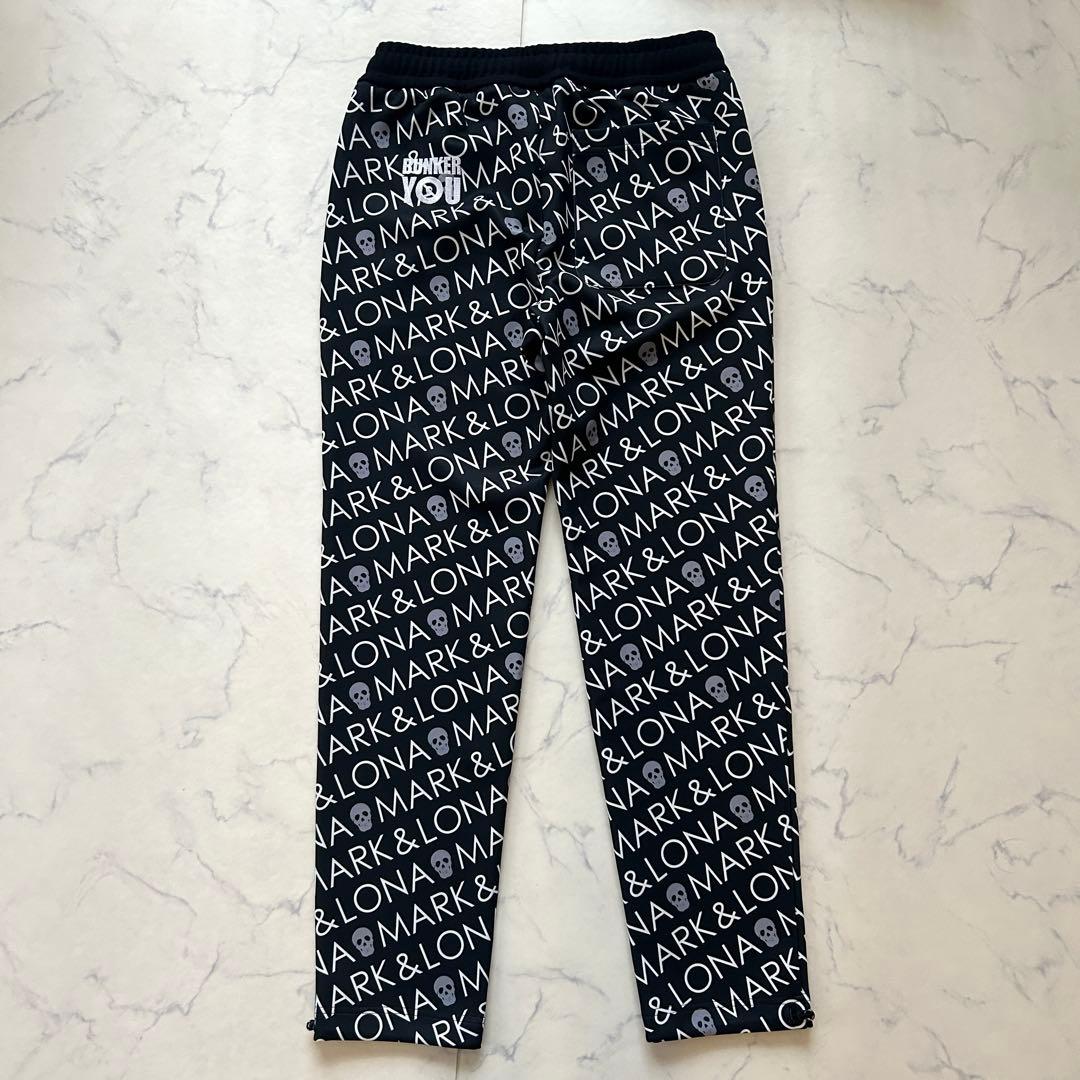 マークアンドロナ セットアップ 2024年モデル 総柄 パーカージョガーパンツ