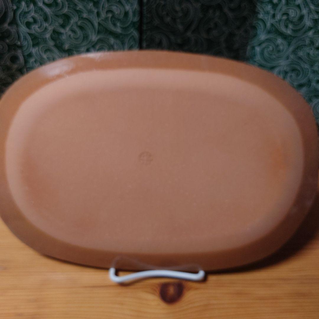 京焼 陶葊 31cm✕21cm 桜 山葡萄 桔梗 石蕗の花 楕円 皿 飾皿