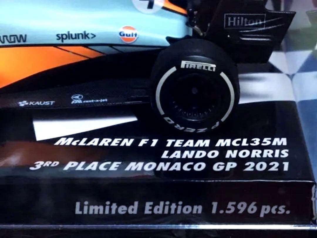 ミニチャンプス 1/43 マクラーレンMCL35M ノリス モナコGP特別カラー