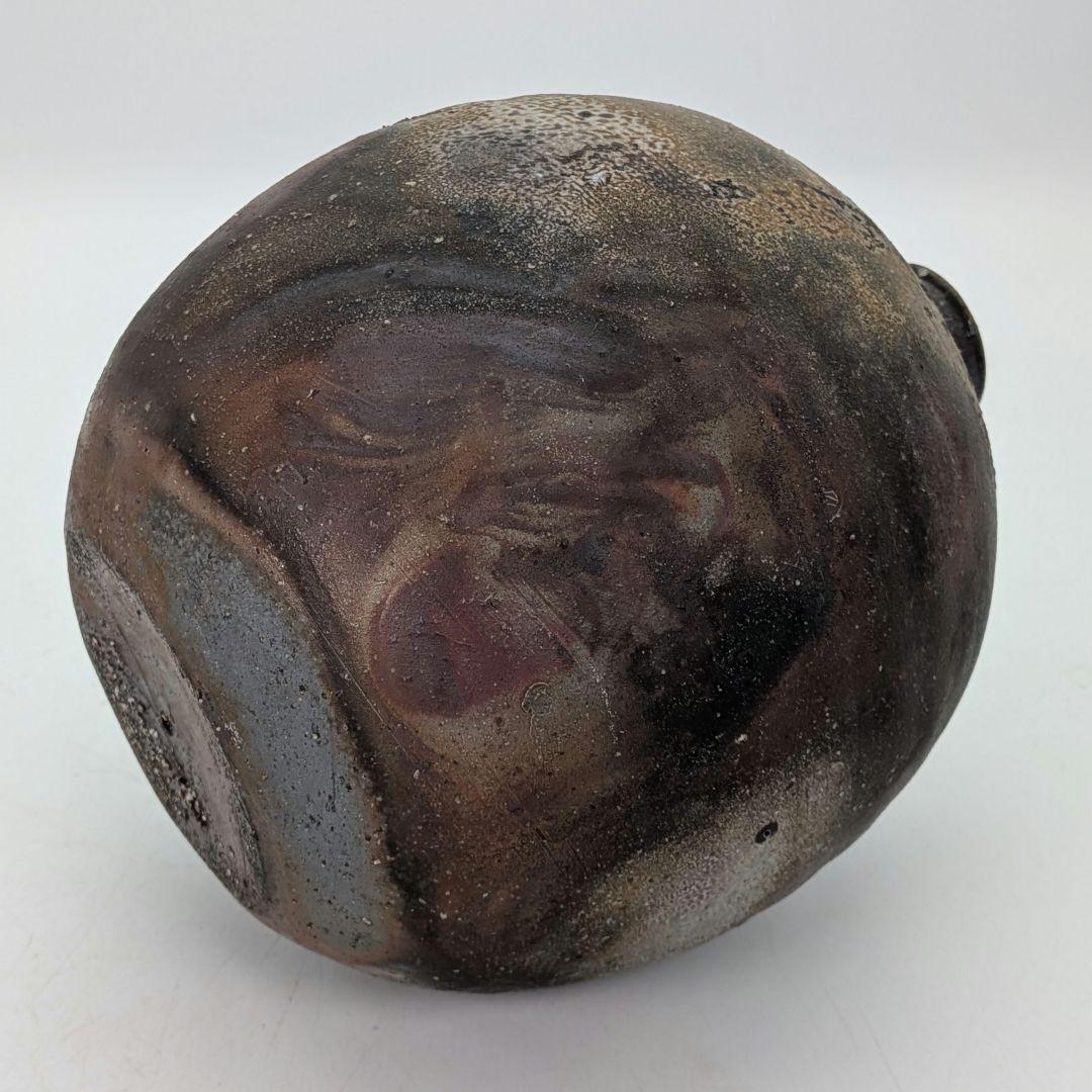 人間国宝 藤原雄 備前焼 一輪花生 用心箱 花入 花瓶 花器 フラワーベース 壺