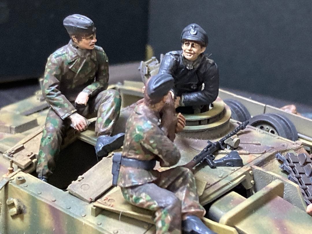 タミヤ　1/35 ドイツ軍　三号突撃砲G型　ヴィネット　完成品ジャンク