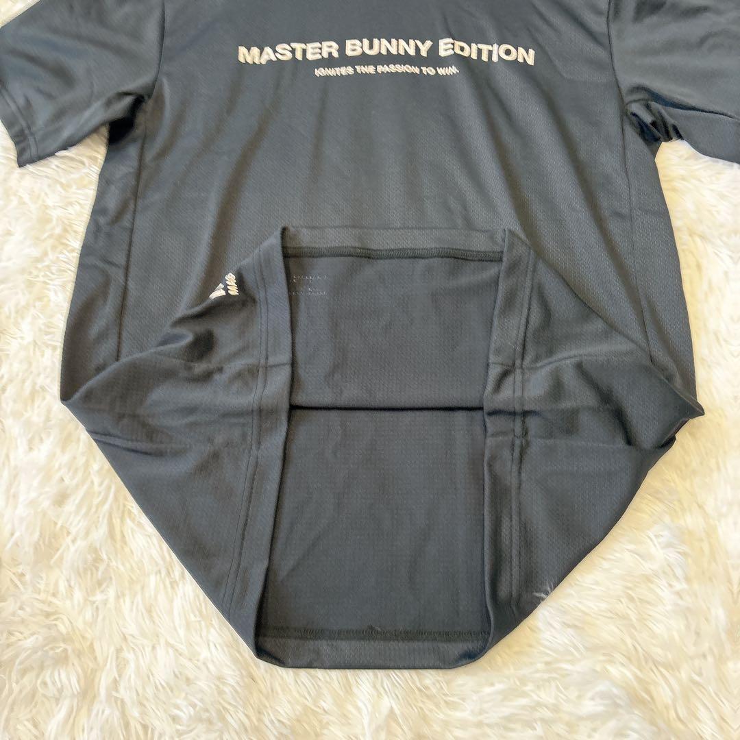 【新品】マスターバニーエディション 半袖 ハイネックシャツ メッシュ 黒 ロゴ