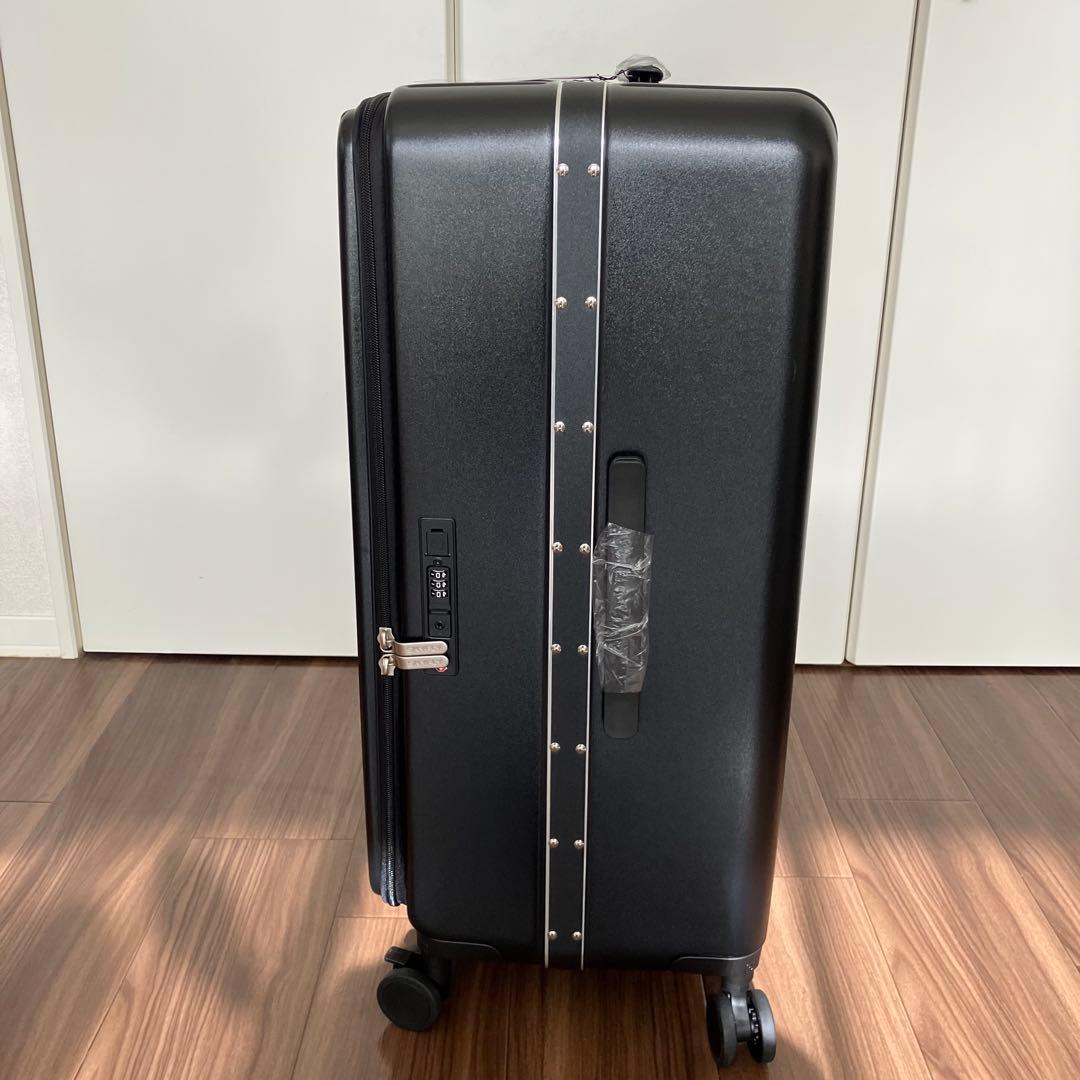スーツケース 片開き 軽量 Lサイズ 90L 7~9泊 ブラック TSAロック